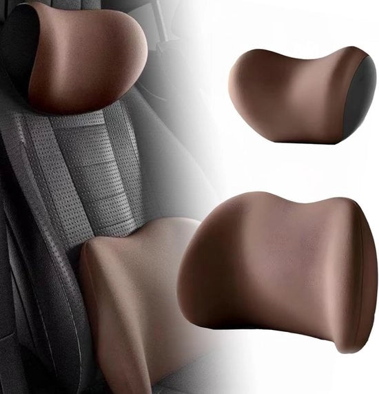 Cuscino per schiena ergonomico - Supporto auto per la testa - Cuscino per collo e schiena - Supporto lombare per seggiolino per auto - Materiali trasmittenti - Supporto confortevole per la schiena - Cuscino di supporto per la schiena