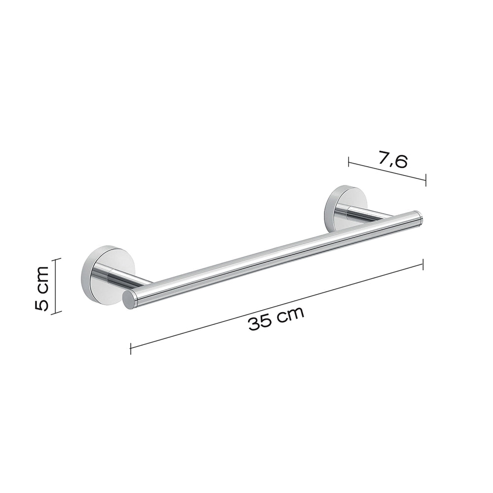 Set 2 portasalviette di GEDY linea Eros cromato