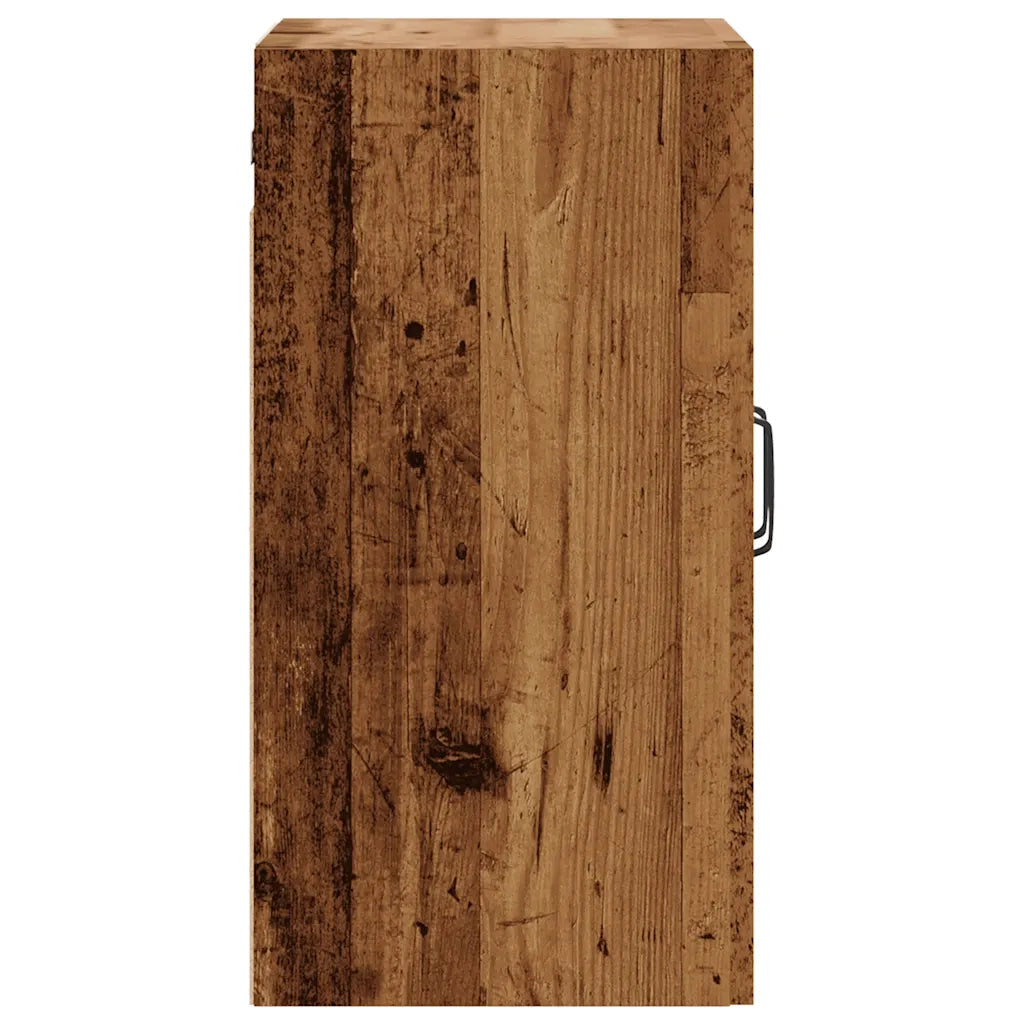 Pratico pensile a parete vintage 60 x 31 x 60 cm realizzato in legno composito finitura effetto legno anticato 02_0051025
