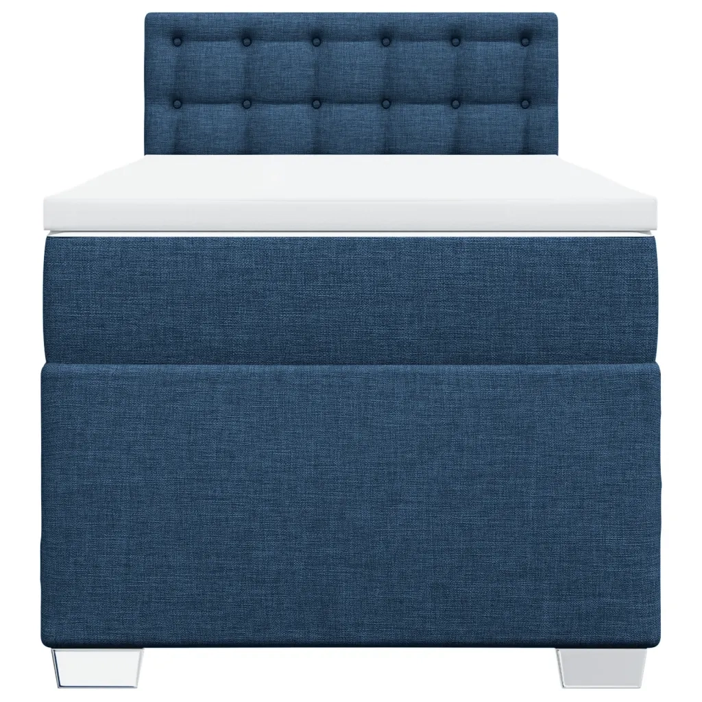 Giroletto a Molle con Materasso Blu 90x190 cm in Tessuto 3285763