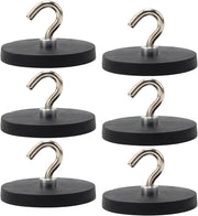 Set di 6 Magneetti a Molla - Extra Resistenti fino a 10KG - Ø43mm - Per Frigorifero, Cucina e Officina