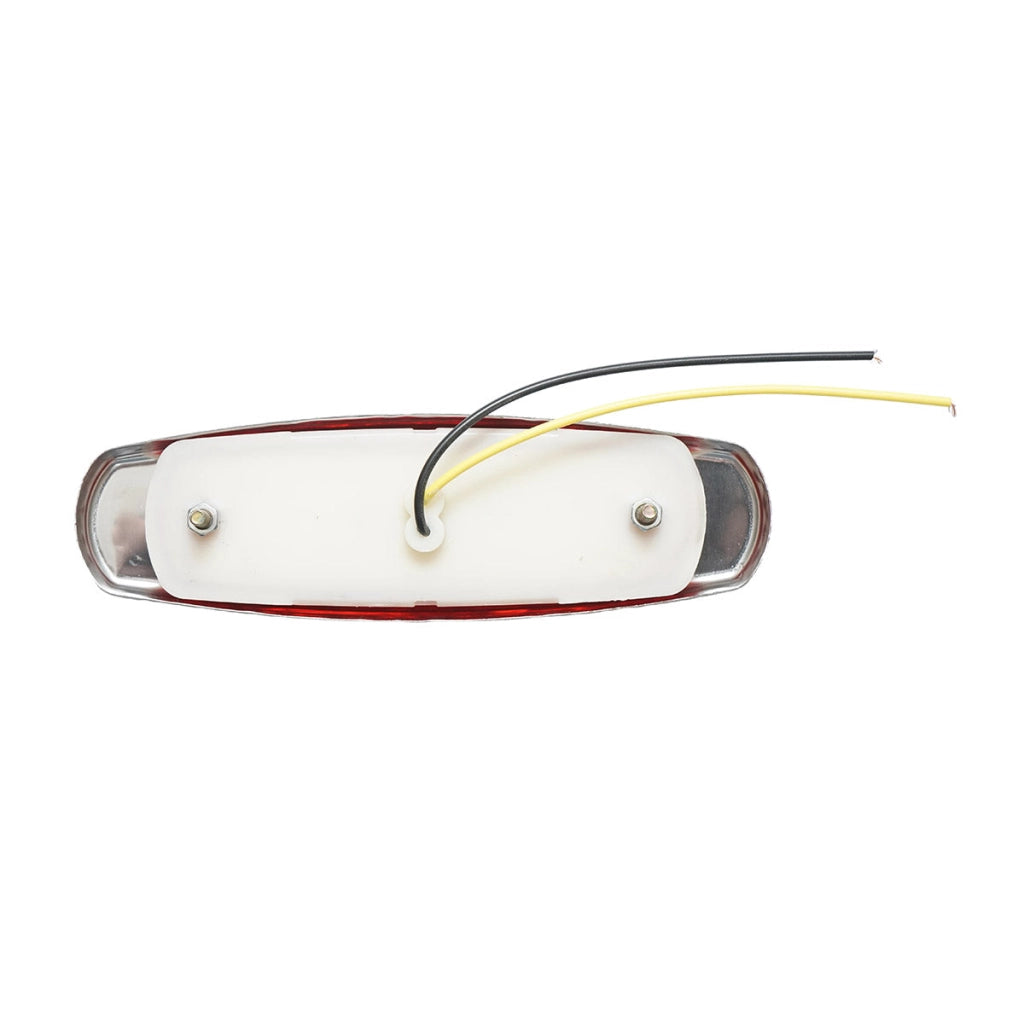 Luce di posizione laterale LED 24V, rossa 12 LED 155x46x13mm