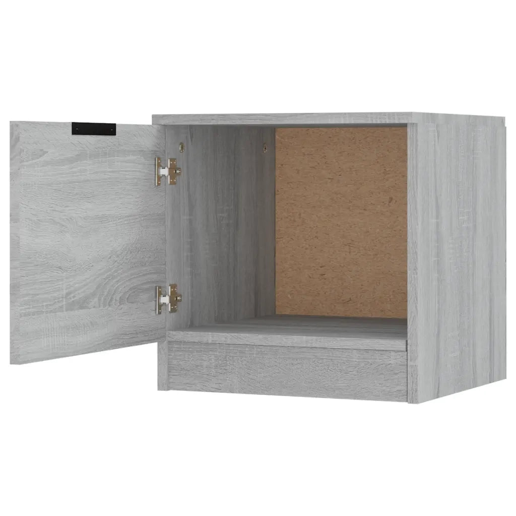 Set di 2 Comodini | Armadio da Notte | Mobiletto da notte Grigio Sonoma 40x39x40 cm