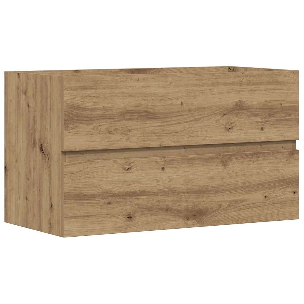 Mobile Lavabo Rovere Artigianale 90x38,5x45 cm in Truciolato