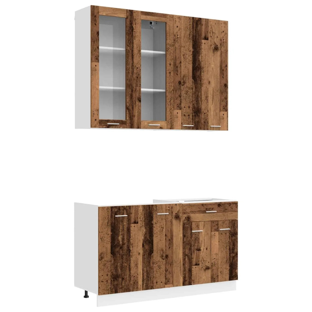 Unità Cucina LYON 4 pcs Legno antico Legno ingegnerizzato 3438369