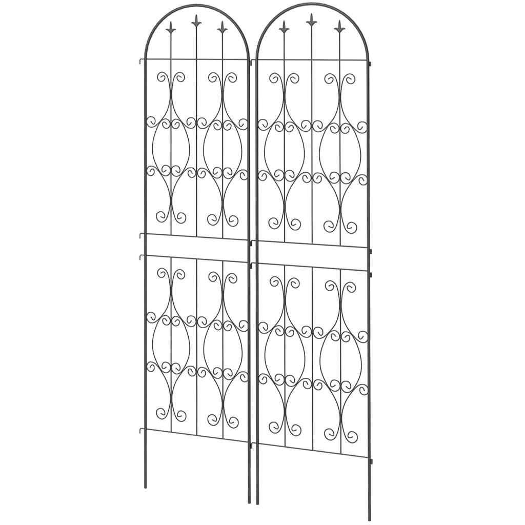 Supporto per piante rampicanti ¨C zephmum ¨C metallo 50x220 cm nero