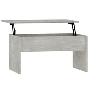 Tavolino da salotto | Tavolino da caff¨¨ | Tavolino da Soggiorno Grigio Cemento 80x50,5x41,5 cm in Legno Multistrato