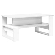 Tavolino da salotto | Tavolino da caff¨¨ | Tavolino da Soggiorno Bianco 90 x 50 x 40 cm Legno multistrato