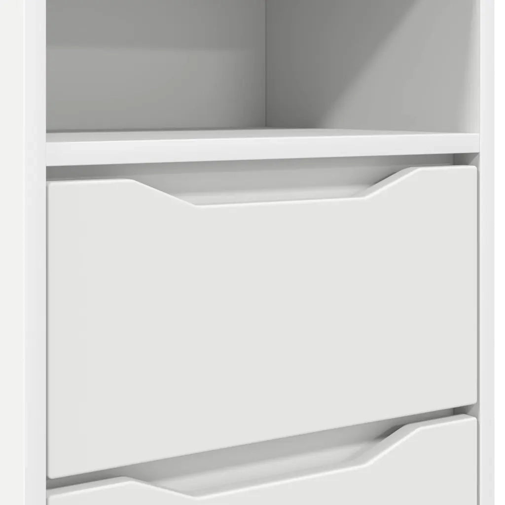 Comodini 2 pcs Bianco 40 x 30 x 467 cm Legno multistrato