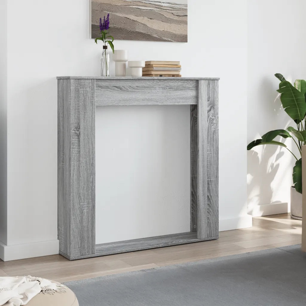 Cornice per Camino Grigio Sonoma 100x20x100 cm in Truciolato CFW6840325