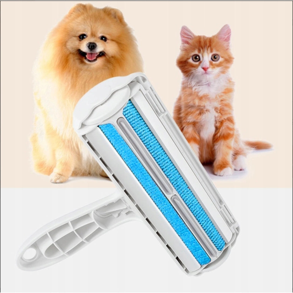 Rullo Raccogli Peli per Animali Domestici – Nylon e Gomma | 19,5x6,5 cm, Manico 11,5 cm