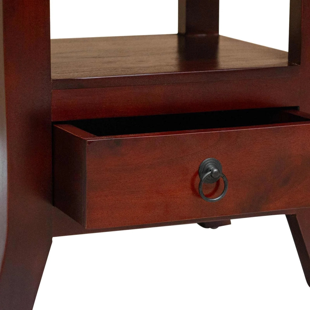 Comodino | Armadio da Notte | Mobiletto da notte con cassetto Marrone 40 x 40 x 45,5 cm