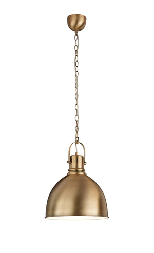 Lampada a Sospensione da Interno  E27 in Metallo Ottone Invecchiato