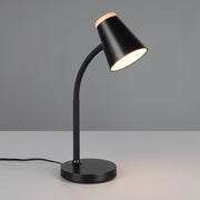 LAMPADA DA TAVOLO LED PONGO 4,5W NERA CON BASE