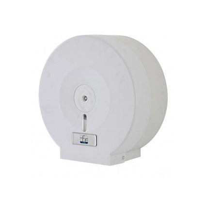 Distributore carta igienica maxi rotolo in ABS bianco con chiave 27,5x27x12,5 cm Feridras Linea Service