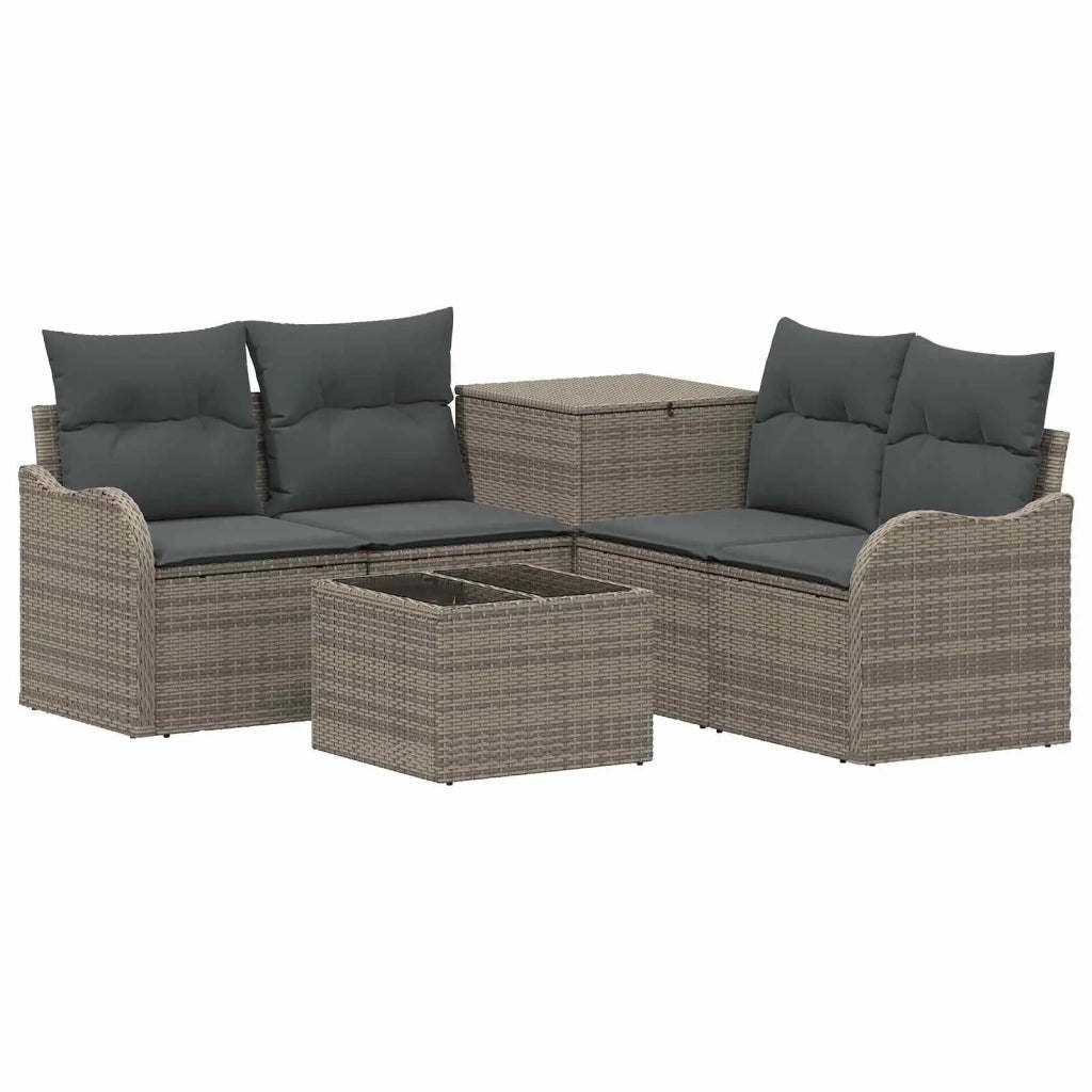 Set di divani 6 pz Grigio e Grigio Scuro 3447136