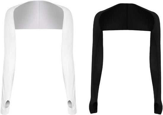 Sciarpa Premium estiva 2 pezzi - protezione UV - sciarpa braccio ventilata ombreggiante per donne - con fori per le dita guanti