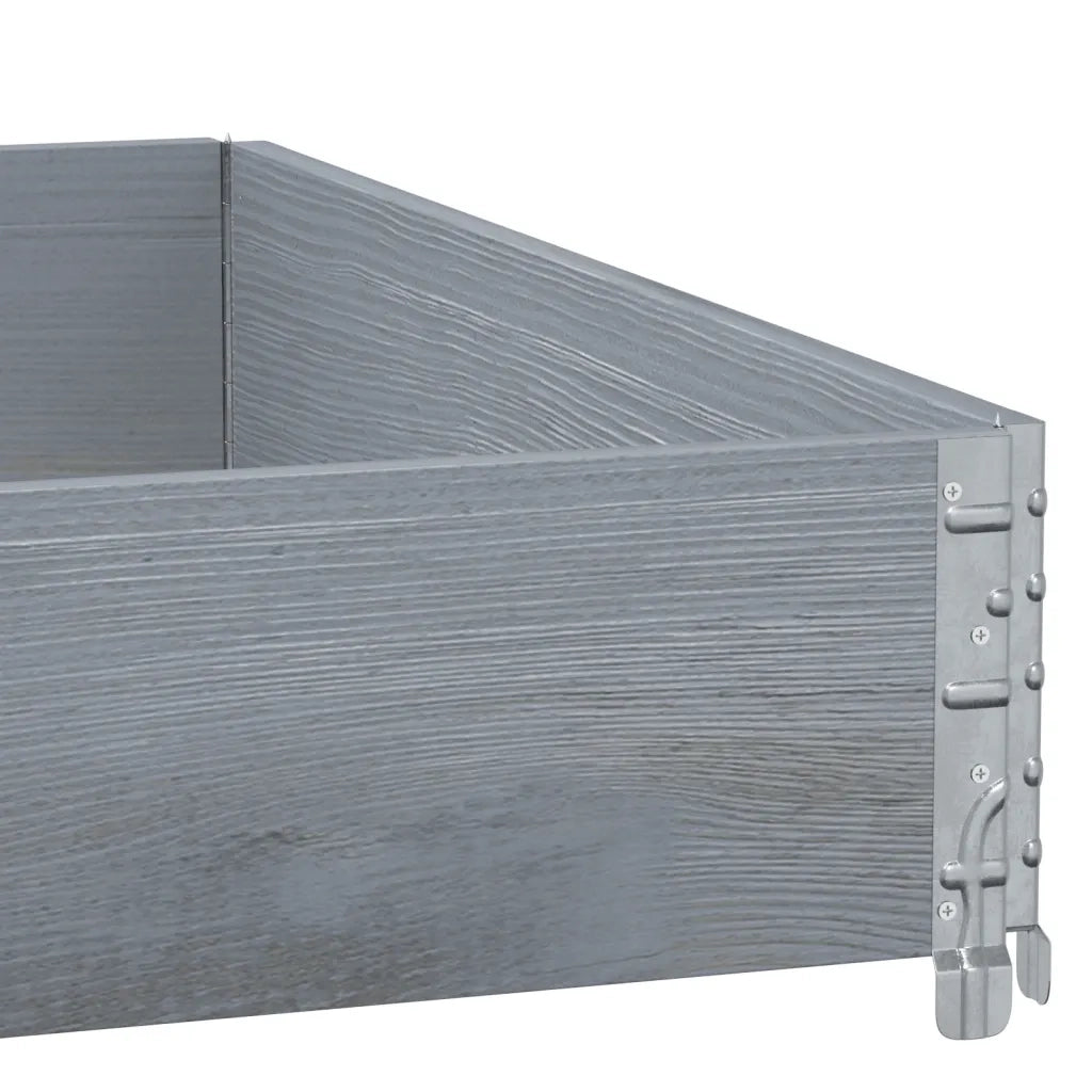 Paretale per Pallet Grigio 100x100 cm in Legno Massello di Pino CFW5766274