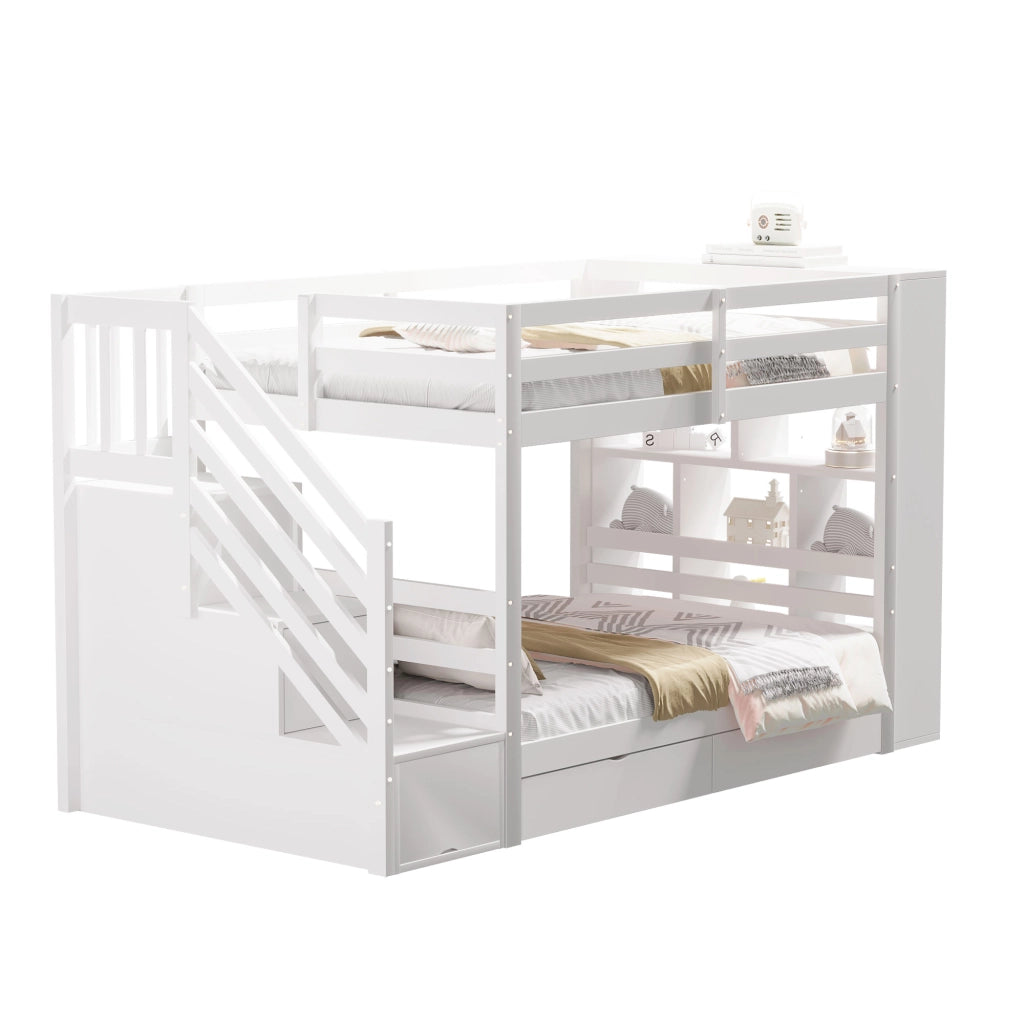 LETTO A CASTELLO 90x200 cm Legno Bianco