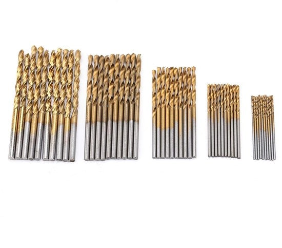 Collezione di Boeri Spiraletti - 50 Pezzi - Alta Velocità Boe per Ferro - Mini Trapano a Mano - Strumenti di Trapano Precisi - Leggero e Duraturo - Collezione di Trapani