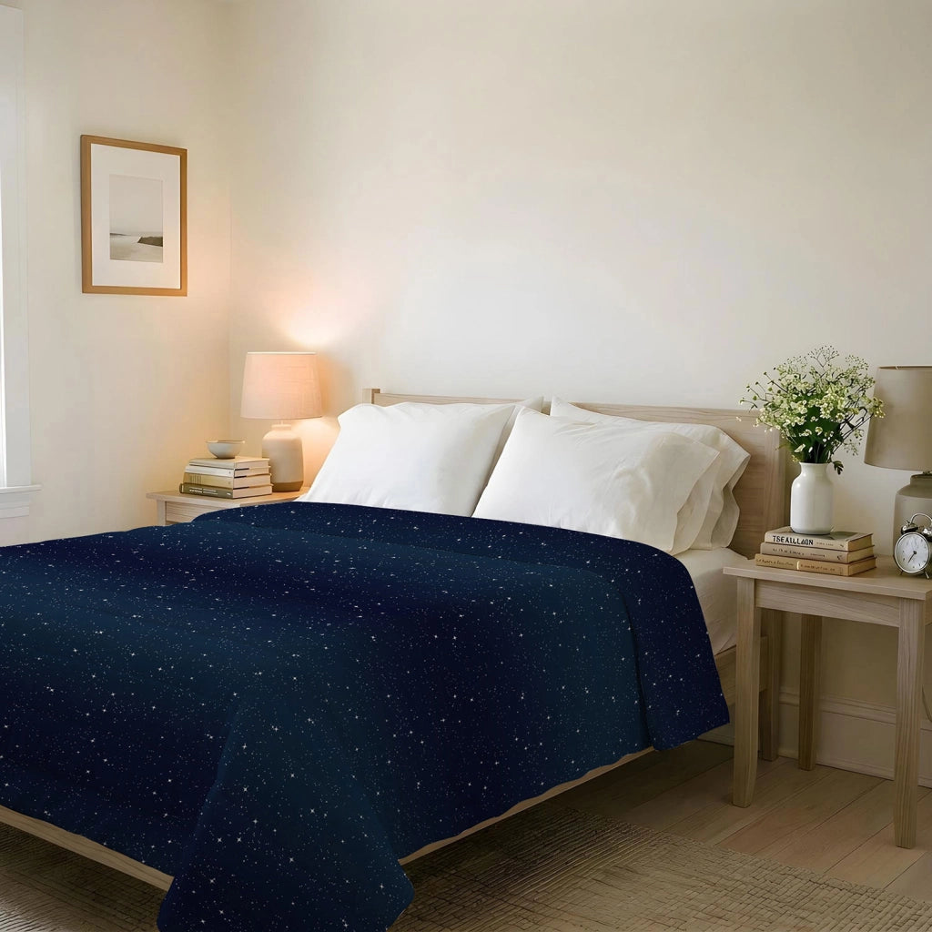 Trapuntino Double Face Singolo 100gr con Stampa in Microfibra Stars