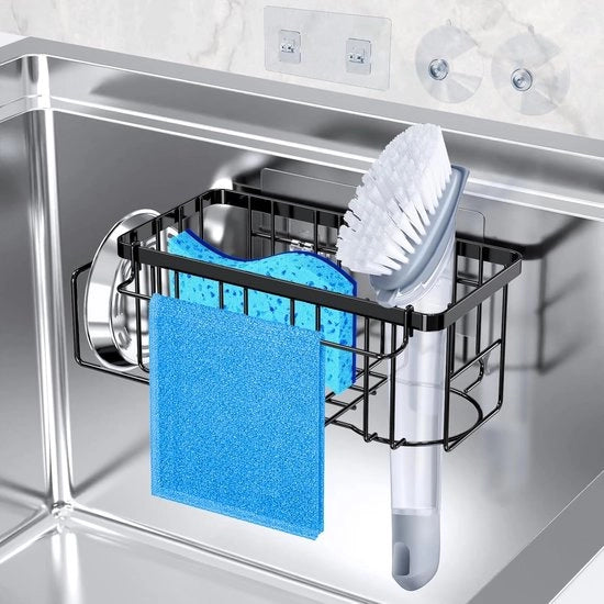 Sistema di Organizzazione per Ghiacciaia 4 in 1 - Organizzatori di Cucina con Grappolo Autoadesivo e Zughi - Inox e Pratico