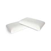 Talamo Italia Set di 4 Cuscini per Basilico, 100% Made in Italy, Guanciale sfoderabile a "saponetta" in Memory Foam forato, Anallergico e Traspirante, 70x40xh16 cm