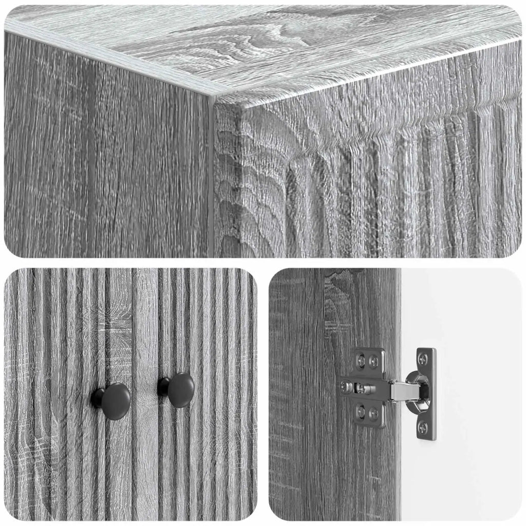 Set di armadi 2 pz Sonoma grigio Legno ingegnerizzato 3416364
