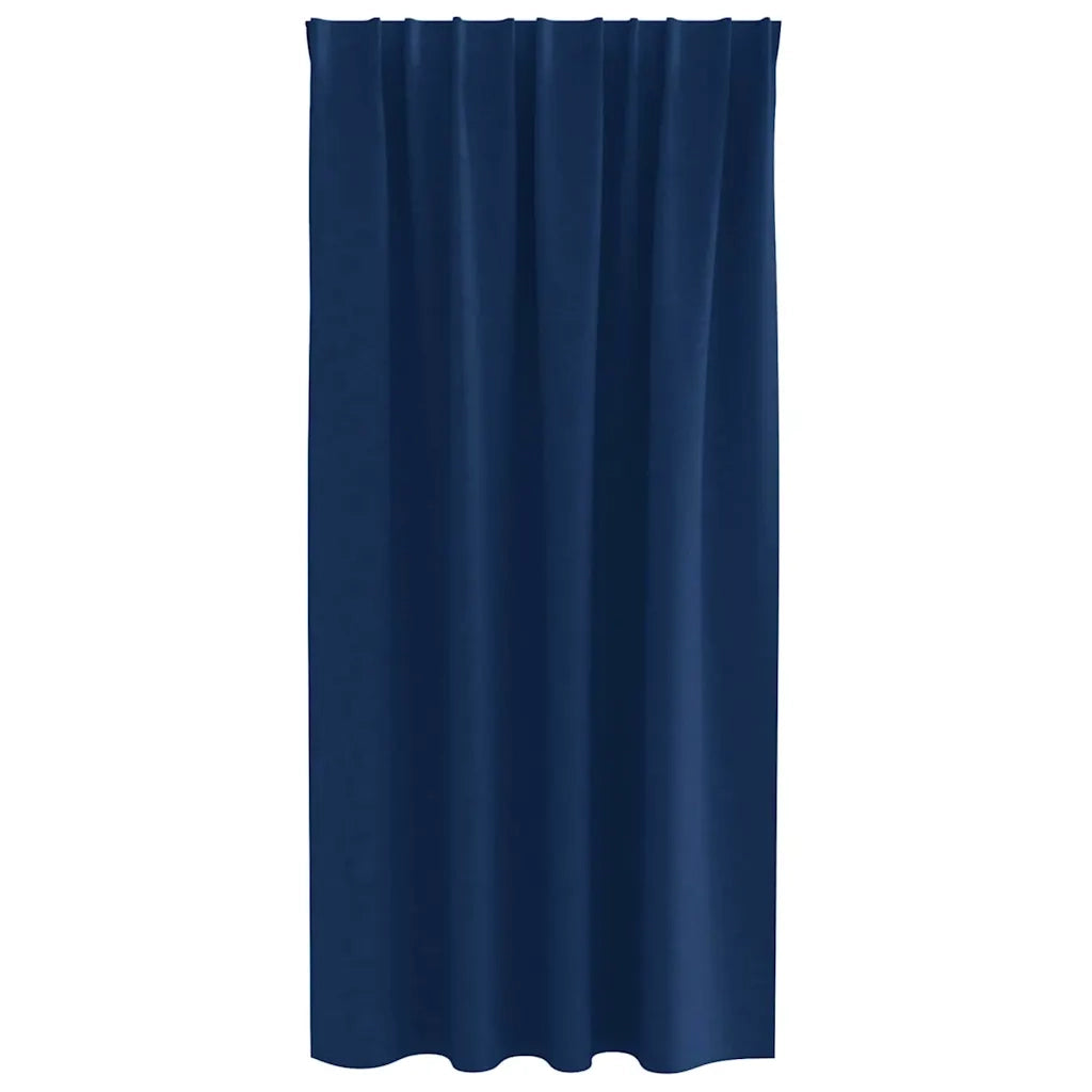 vidaXL Tende con tende 2 pcs Blu scuro Poliestere