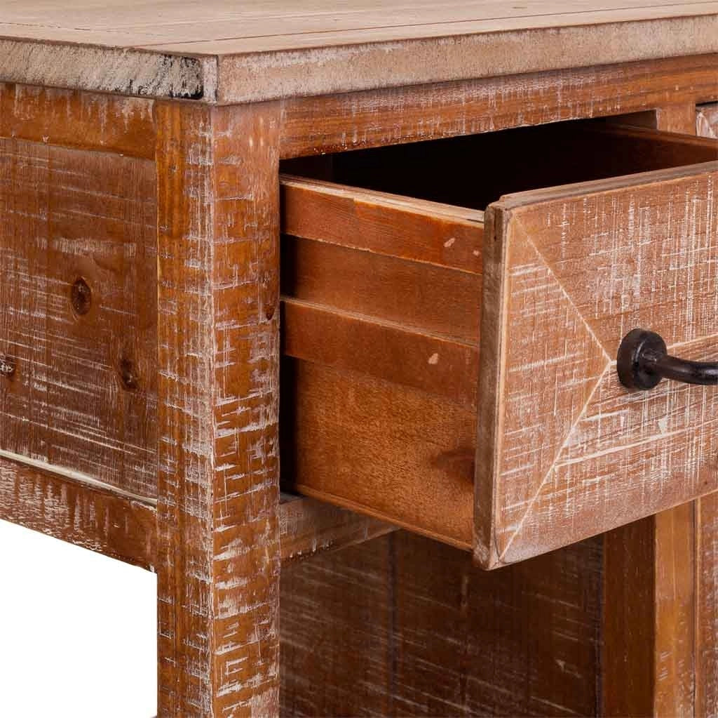 Mobile da ingresso in legno marrone 67x37x82h