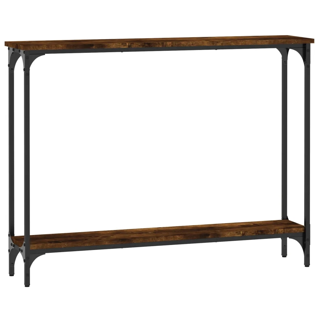 Tavolino Consolle Rovere Fumo 100x22,5x75cm Legno Multistratocod mxl 107265