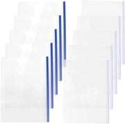 Hoezen diario 10 pezzi bianco e blu formato A4 - Clip binder e maniglia in plastica per la registrazione uffici