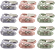 12 clip per coperta, accessori per letto senza cucire, clip per coperte, accessori per letto antiscivolo per la fissazione delle coperte, clip per coperte riciclabili per uso in camera da letto a casa