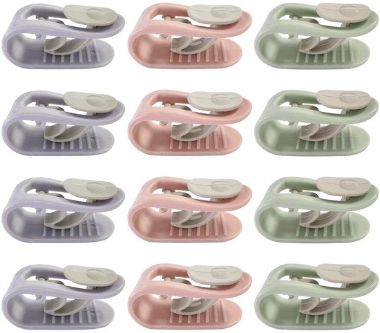 12 clip per coperta, accessori per letto senza cucire, clip per coperte, accessori per letto antiscivolo per la fissazione delle coperte, clip per coperte riciclabili per uso in camera da letto a casa