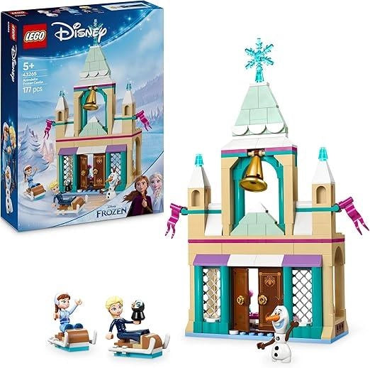 LEGO | Disney Frozen Castello di Ghiaccio di Arendelle, Giocattolo con Porte Apribili, Accessori e 3 Personaggi di Anna,
