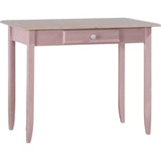 Scrivania 1 cassetto legno laccato rosa 99x61x80 (2220) - Mobili 2G