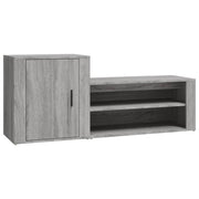 Scarpiera mobile contenitore per scarpe mobile per ingresso/corridoio/soggiorno design Sonoma 130 x 35 x 54 cm legno ingegnerizzato grigio 02_0022060