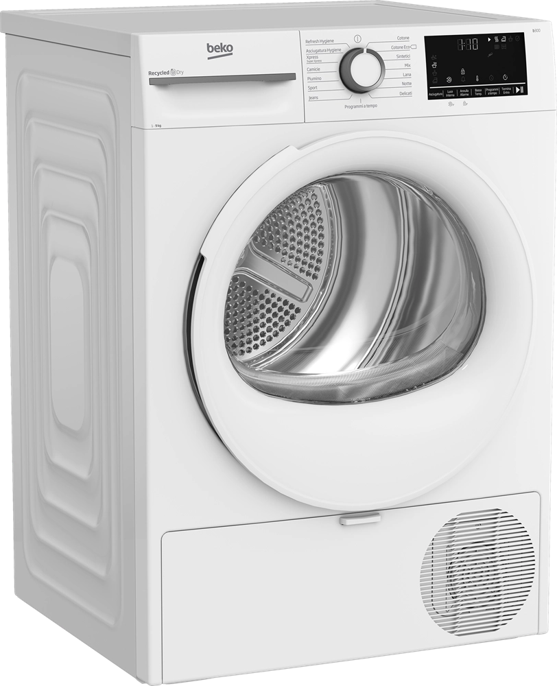 Beko BMT491WI: Asciugatrice 9kg, Classe C, motore inverter