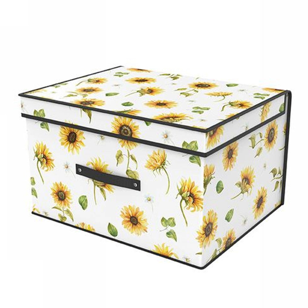 Trade Shop - Box Scatola Salvaspazio Armadio Contenitore Porta Oggetti Organizer 40x30x25 -