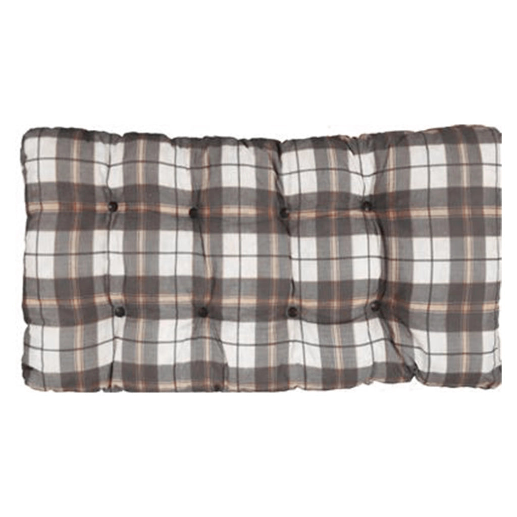 CUSCINO IMBOTTITO MARRONE SCOZZESE PER RICAMBIO POLTRONA RELAX COMODONA IN LEGNO