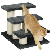 Scala per Cani e Gatti 3 Gradini 34 cm ¨C zephmum ¨C Grigio Scuro