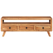 Mobile Porta TV 110x30x40 cm in Legno Massello di Acacia 337065