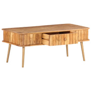 Tavolino da salotto | Tavolino da caff¨¨ | Tavolino da Soggiorno 100x50x40 cm in Legno Massello di Acacia