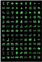 Stickers Autoilluminanti - Adesivi Autoadesivi - Materiale PET Sostenibile - Installazione Facile - Funzionalità Multifunzionale - Idratanti i Vostri Interruttori - Stickers per Auto