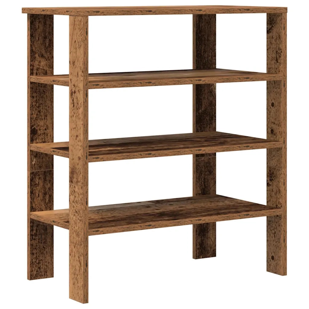 Scarpiera Legno Vecchio 61x32x70 cm in Truciolato 859849