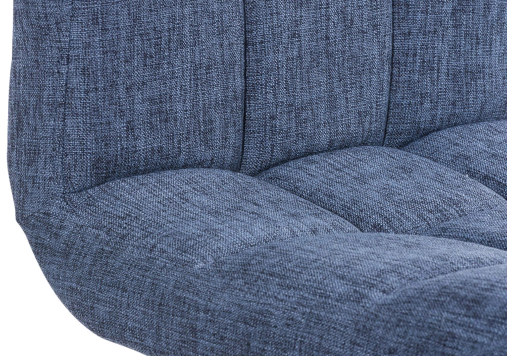 Set di 2 sgabelli Peru in tessuto blu