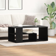 Tavolino da caffÃ¨  Nero Rovere 100x50x40 cm in legno ingegnerizzato