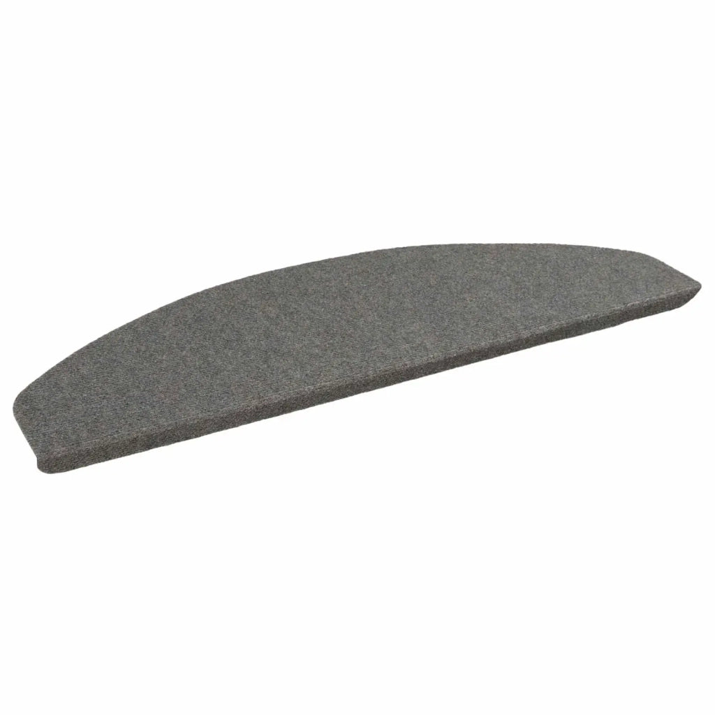 Tappetini per scale autoadesivi 15 pcs Grigio 80 x 28 x 3,5 cm