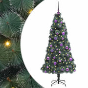 Albero di Natale | Decorazioni natalizie artificiale preilluminato con set di palline