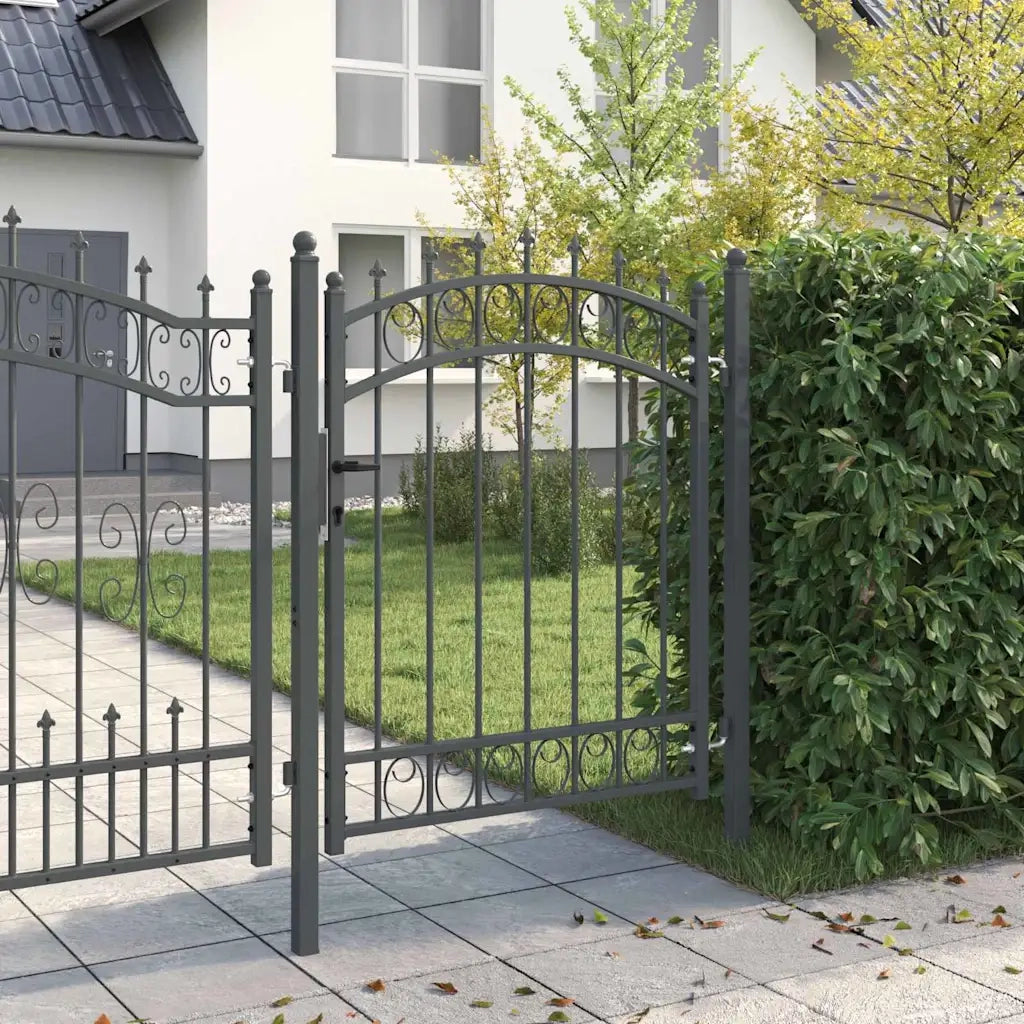 Cancello della recinzione con punte EMMEN 150 x 100 cm CFW5488472